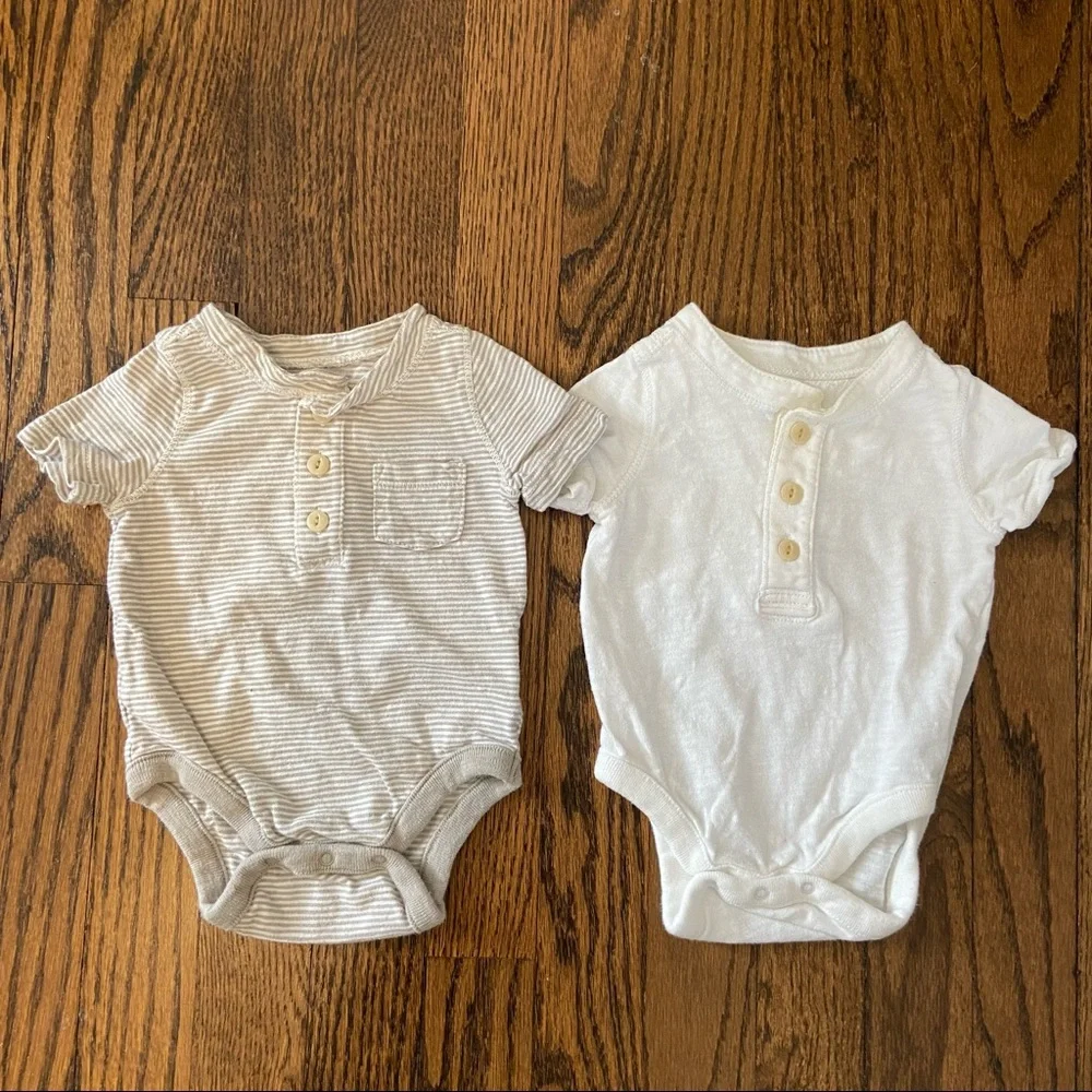Baby Gap Henley onesies